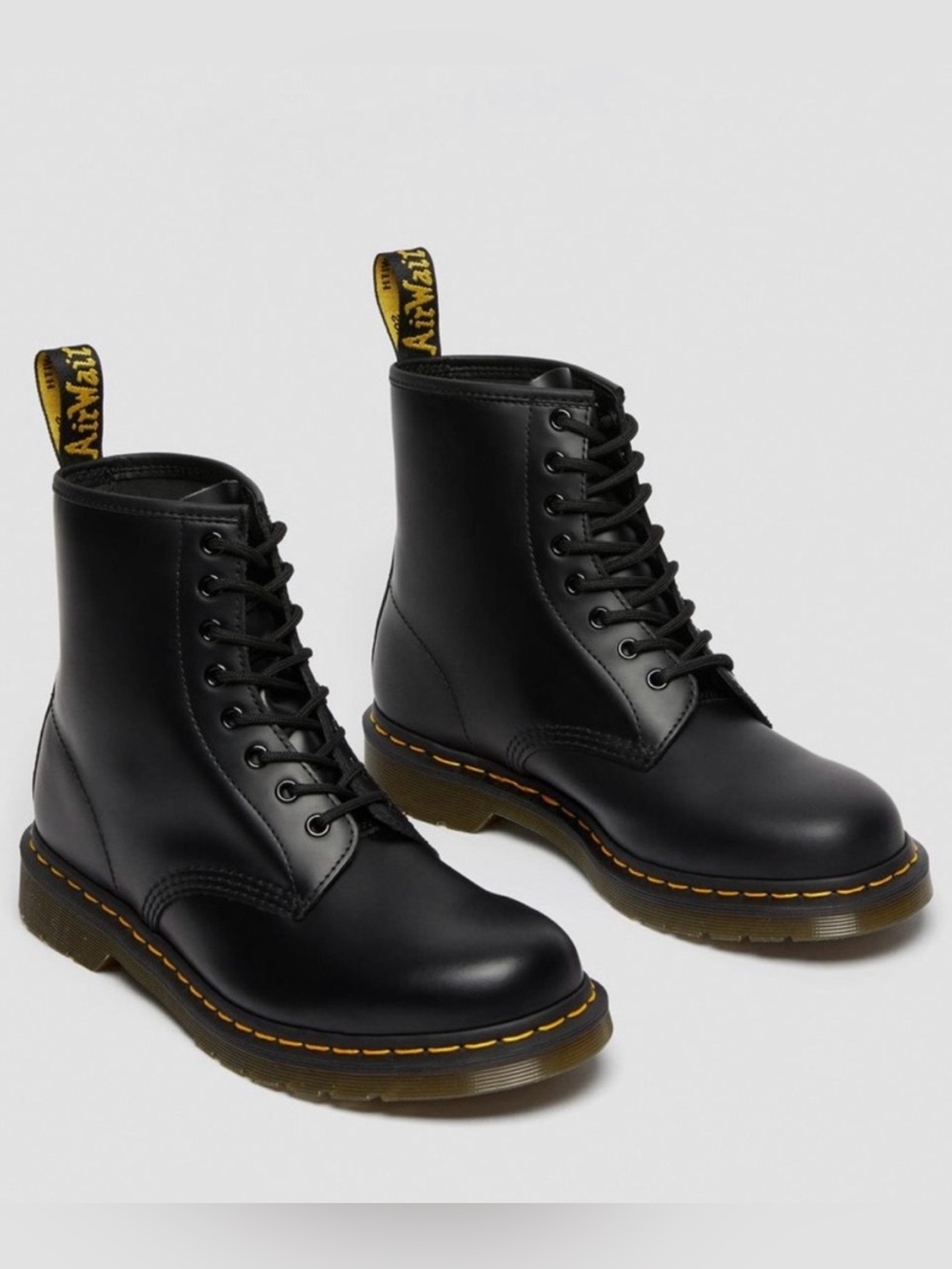 Dr. Martens 1460 Bex Smooth Leather Black Platform Boots Women’s US 5 NWOT